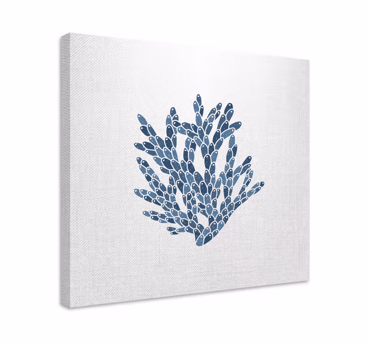 Cuadro marinero diseño de plantas marinas - TenVinilo