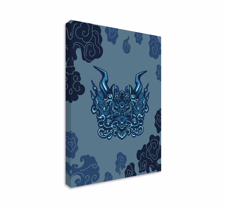 Cuadro mandala mandala inspirado en dragón - TenVinilo