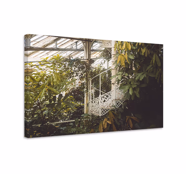 Cuadro de flores composición de vegetación exuberante - TenVinilo