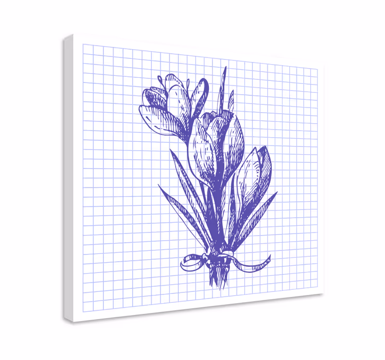 Cuadro de flores arreglo floral vibrante - TenVinilo