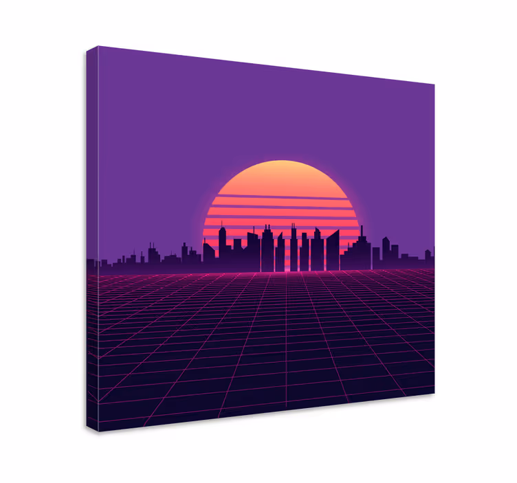 Cuadro ciudades paisaje urbano avanzado - TenVinilo