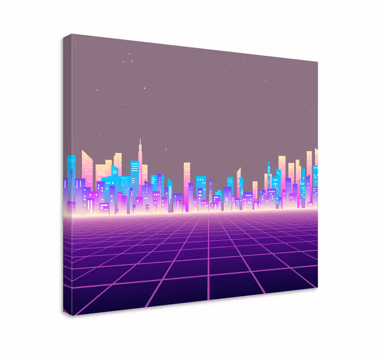 Cuadro ciudades paisaje urbano sofisticado - TenVinilo