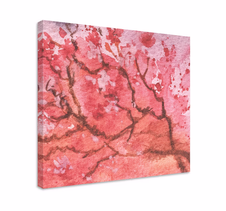 Cuadro de flores ramitas de sakura - TenVinilo