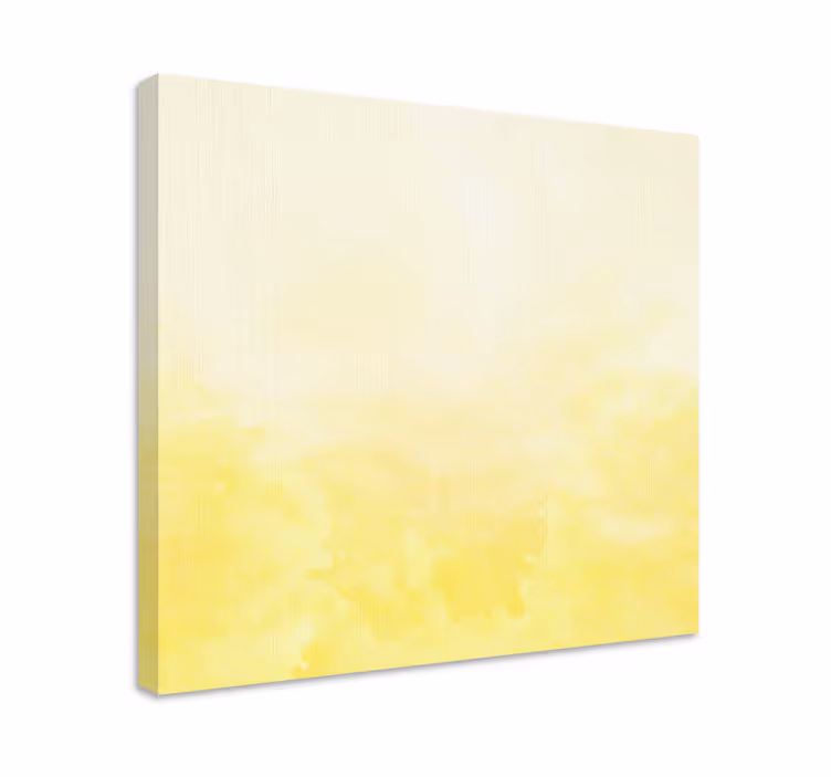 Cuadro de flores tono amarillo suave - TenVinilo