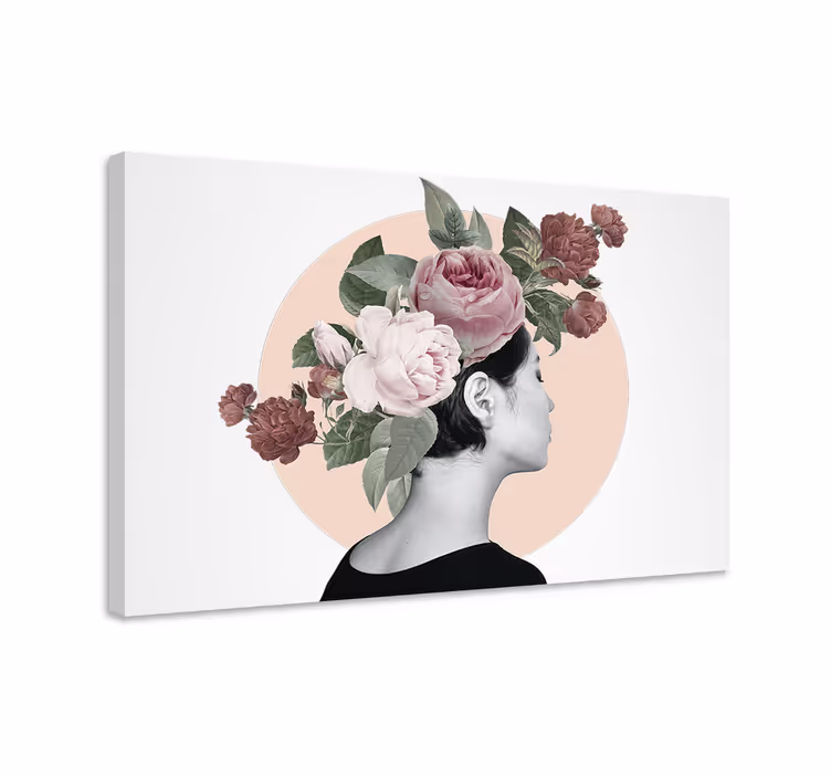 Cuadro de flores conjunto de flores para el cabello - TenVinilo