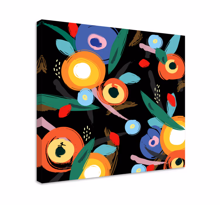 Cuadro de flores motivo botánico vivo - TenVinilo