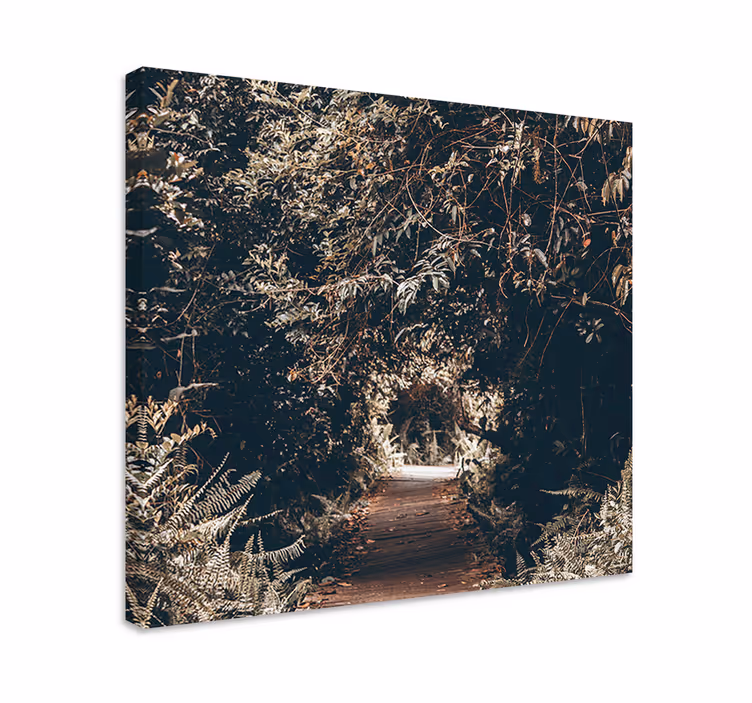 Cuadro árboles sendero boscoso - TenVinilo