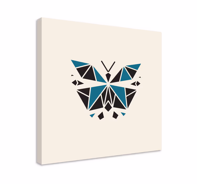 Cuadro libélulas en forma geométrica - TenVinilo