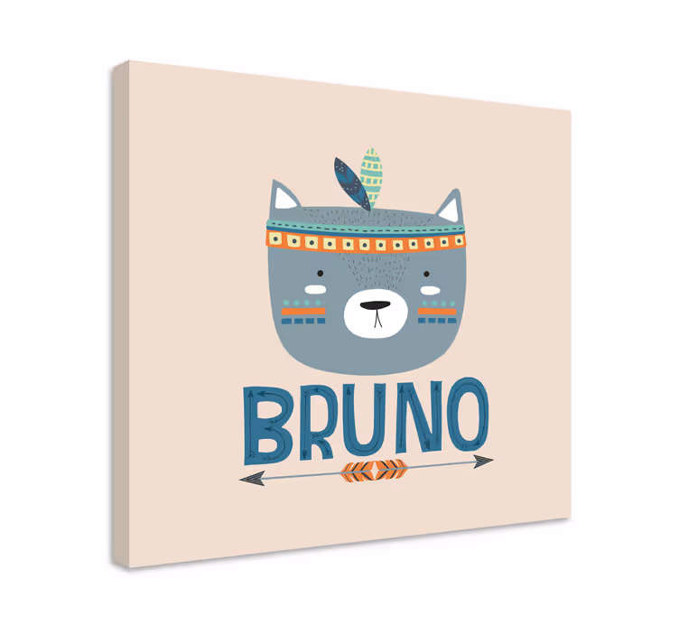 Cuadro 3d cara de animal bonito - TenVinilo