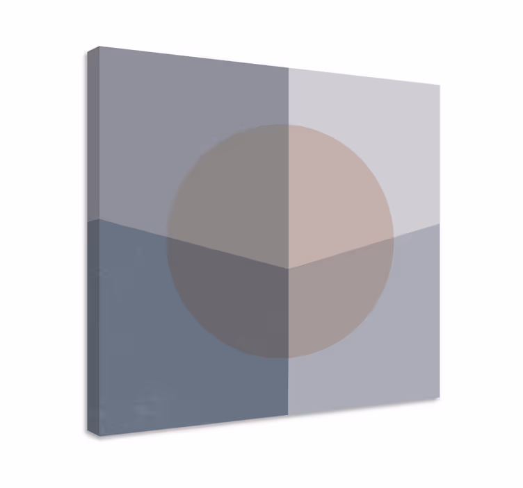 Cuadro geométrico composición de círculos abstractos - TenVinilo