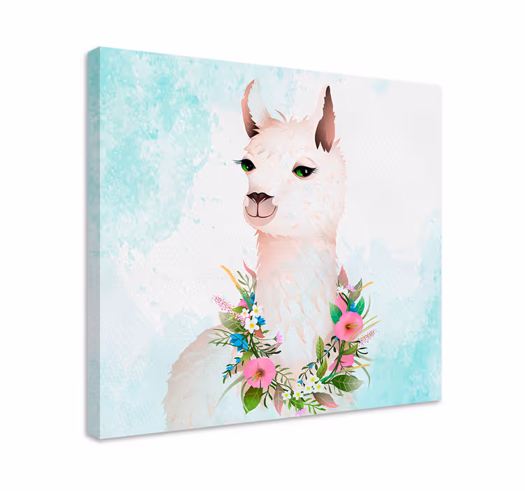 Cuadro animales Deliciosas alpacas - TenVinilo