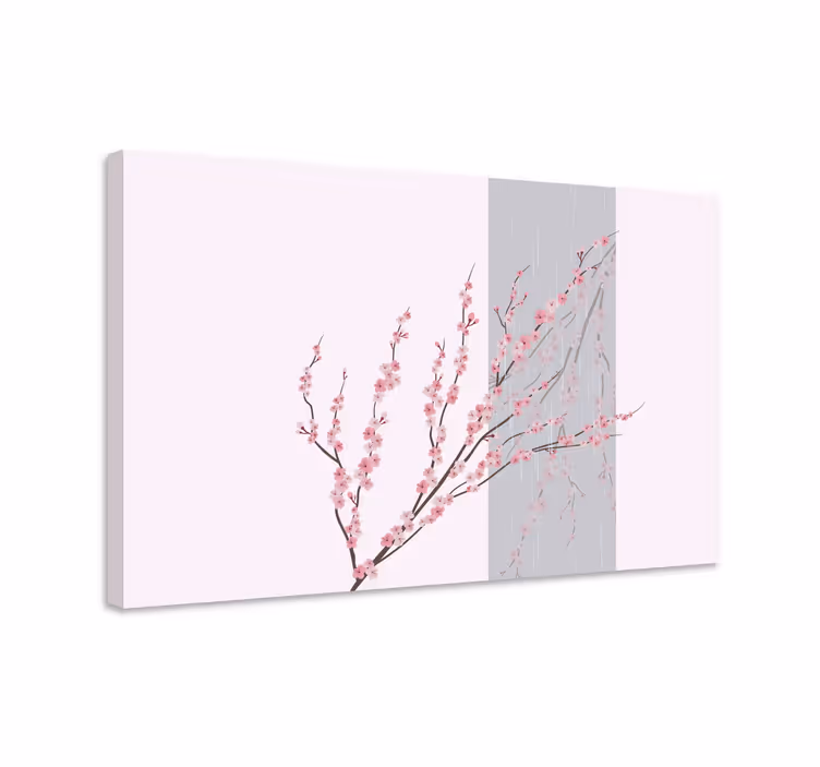 Cuadro de flores rama de flor de cerezos - TenVinilo