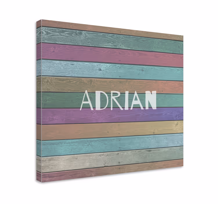 Cuadro abecedario exhibición de nombre personalizada - TenVinilo