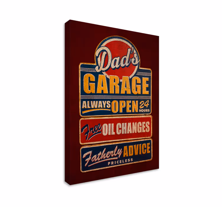Cuadro vintage retro billboard - TenVinilo