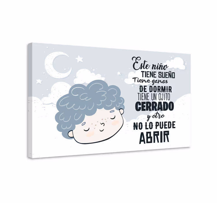 Pintura habitación Nana Este niño tiene sueño - TenVinilo