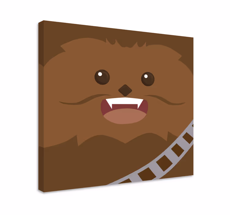 Cuadro personajes rostro de chewie - TenVinilo