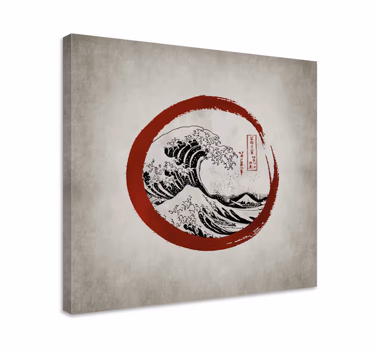 Cuadro en arte Ola gigante Kanagawa - TenVinilo