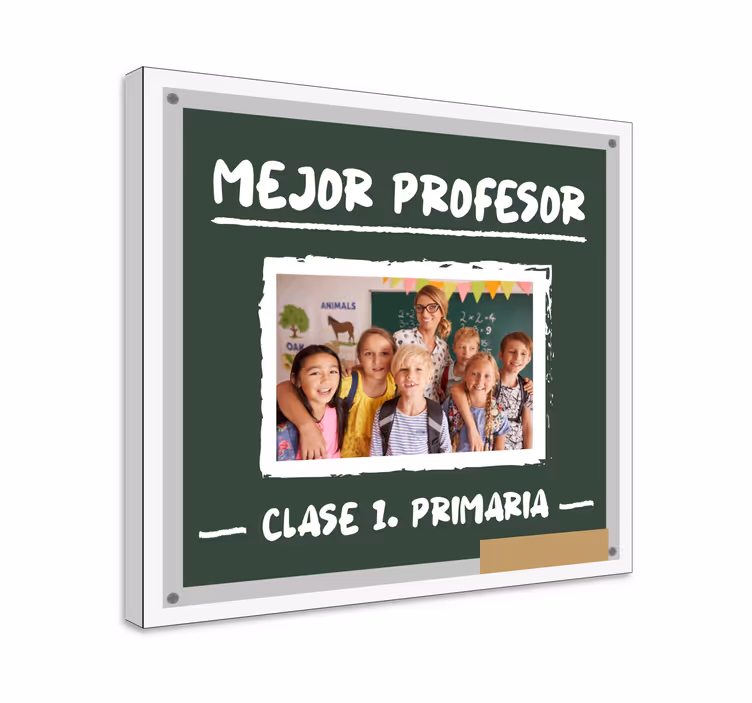 Cuadro personalizable Mejor Profesor - TenVinilo