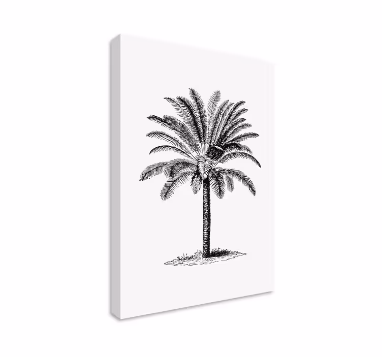 Cuadro árboles silueta de palmera - TenVinilo