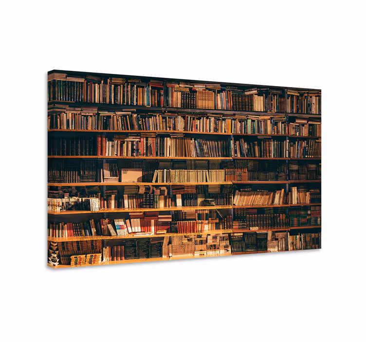Cuadro retro vintage librería - TenVinilo