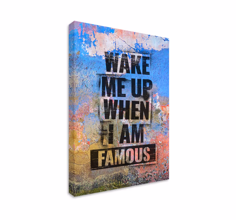 Cuadro con frase stencil quote - TenVinilo