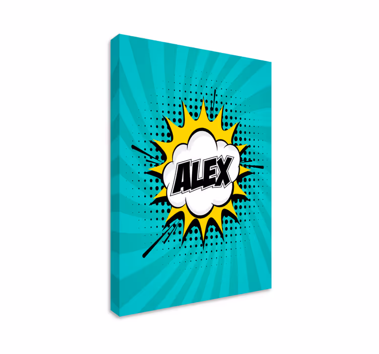 Cuadro personalizable Pop Art Name - TenVinilo