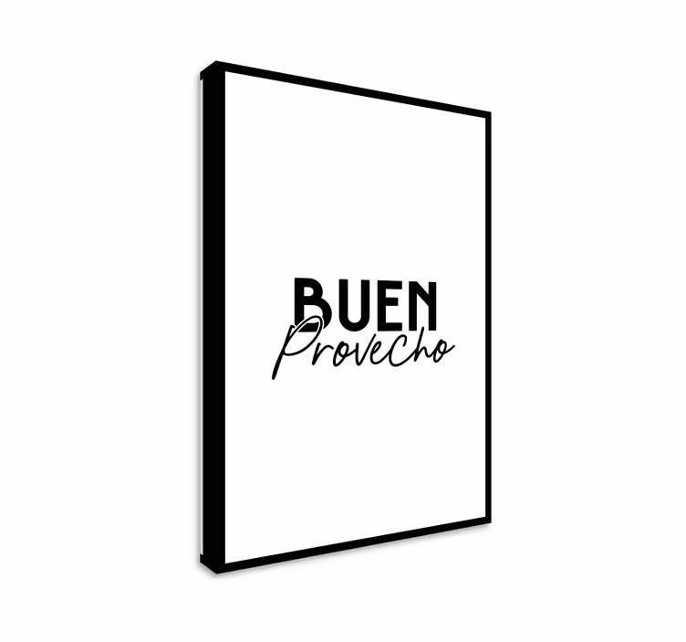 Cuadro para cocina Buen Provecho - TenVinilo