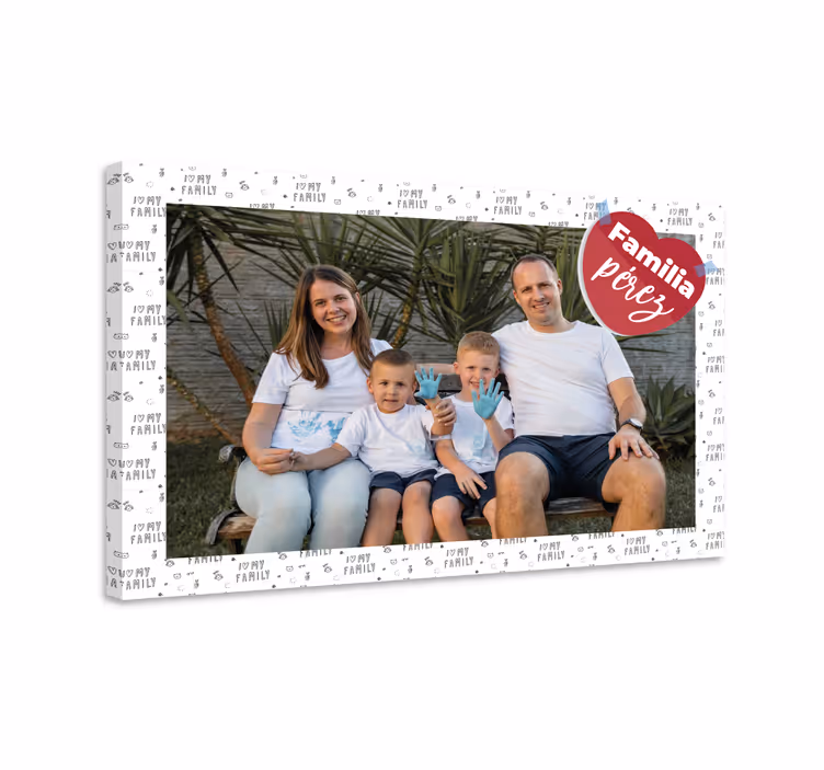 Cuadro personalizable familiar - TenVinilo