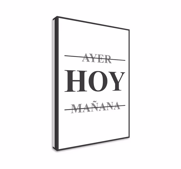 Cuadro comedor ayer, hoy, mañana - TenVinilo