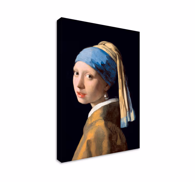 Cuadro La pintura de la niña oreja de perla - TenVinilo