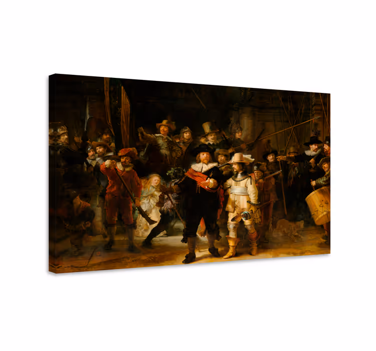 Cuadro la Noche Vigilante de Rembrandt - TenVinilo
