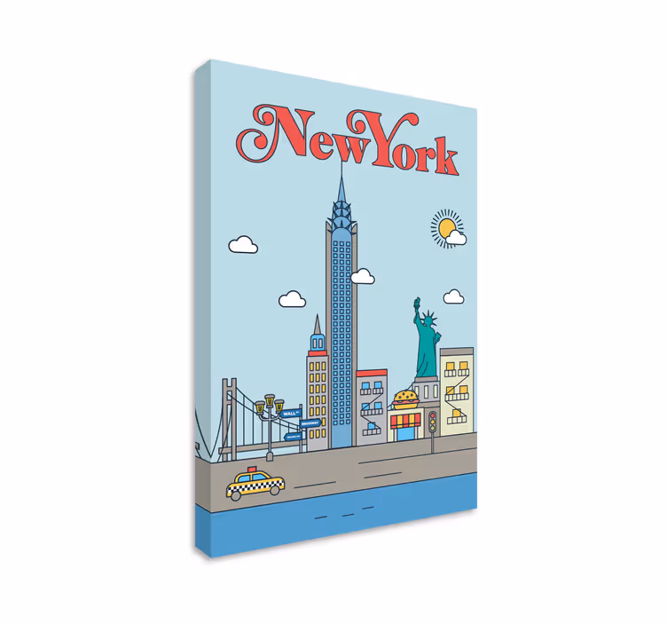 Cuadro ciudad nueva York - TenVinilo