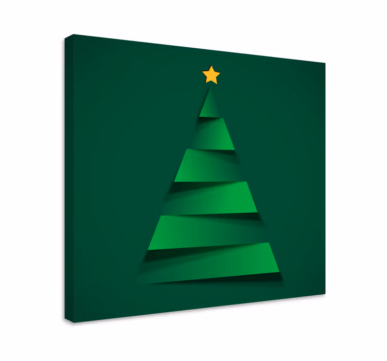 Cuadro de árbol de navidad moderno - TenVinilo