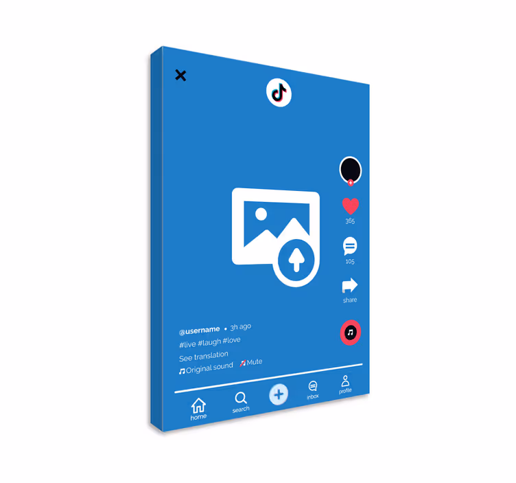 Cuadro personalizable TikTok - TenVinilo