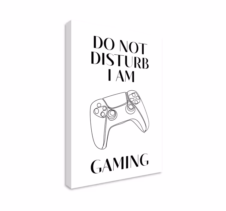 Cuadro decorativo videojuego no molestar estoy jugando - TenVinilo