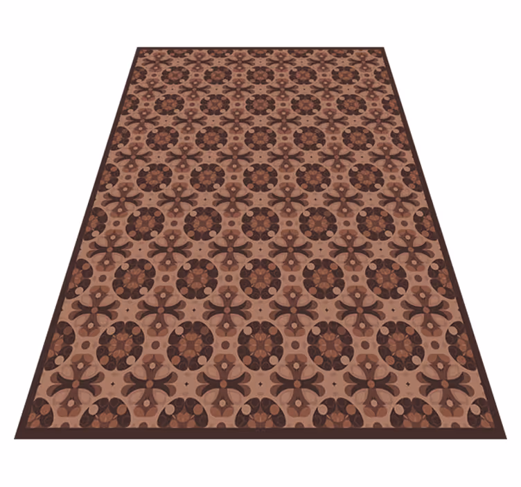 Alfombra hidráulica vinílica mocha mousse - TenVinilo