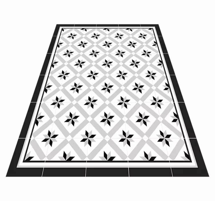 Alfombra vinilo cocina negro hidráulico - TenVinilo