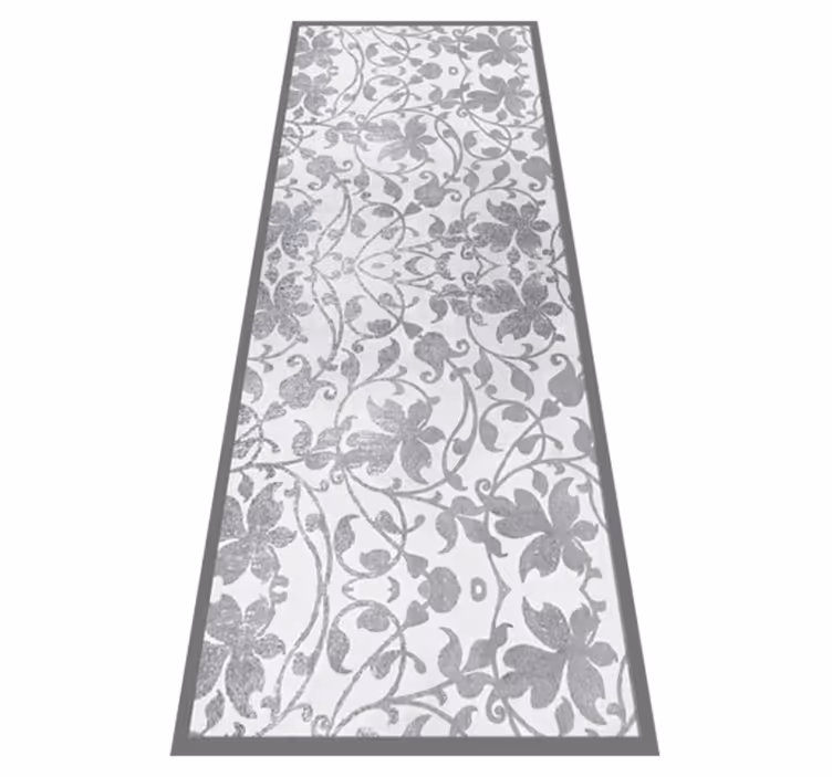 Alfombra vinilo cocina damasco de cemento - TenVinilo