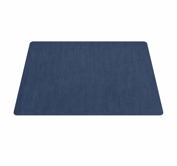 Alfombra vinilo salón efecto de tela azul - TenVinilo