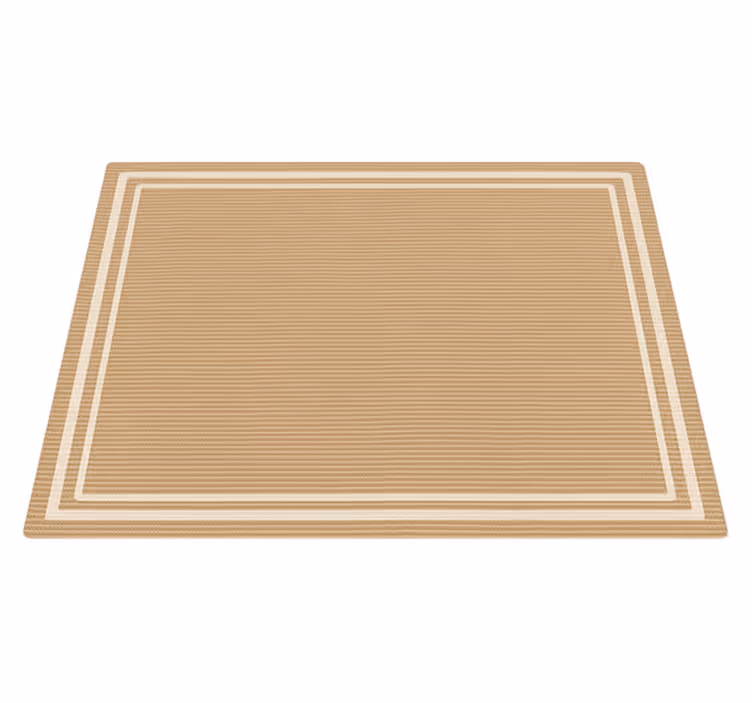 Alfombra vinilo exterior imitación de borde tejido - TenVinilo