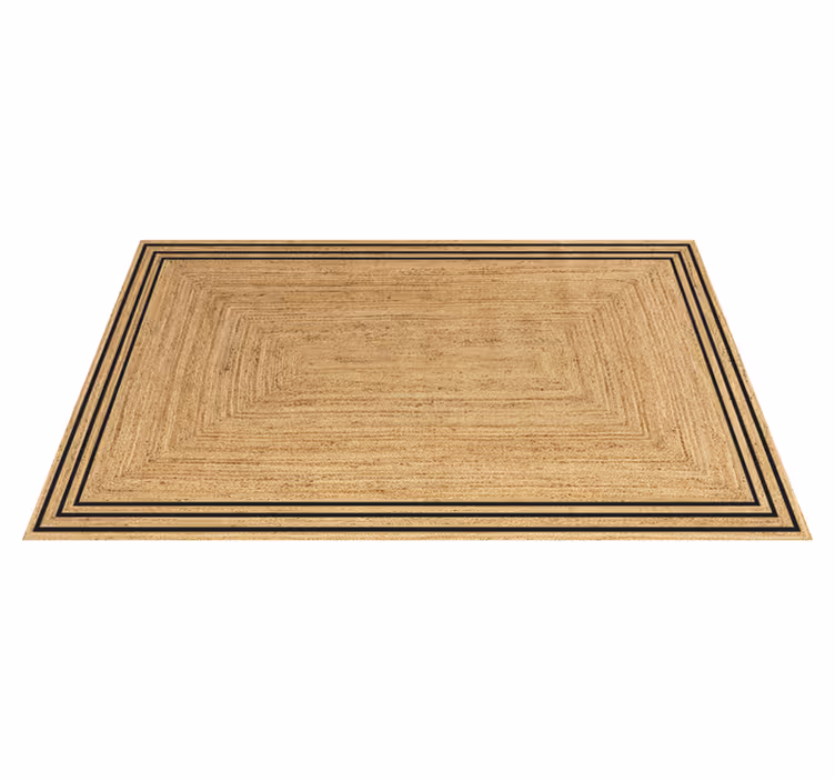 Alfombra vinilo cocina textura yute natural - TenVinilo