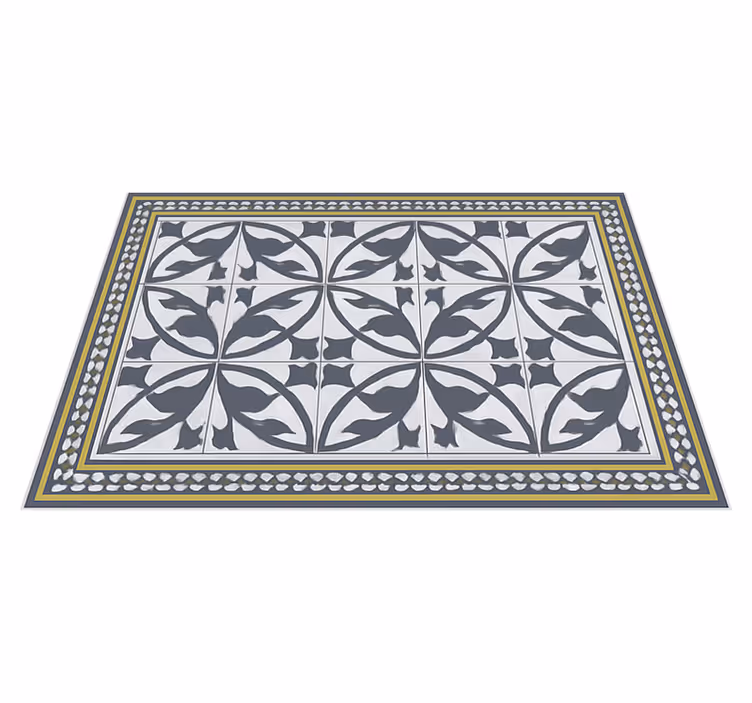 Alfombra vinilo salón aspecto de encaustico - TenVinilo