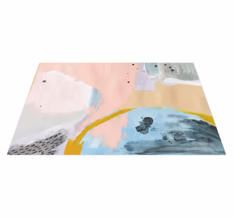Alfombra vinilo salón arte colorido - TenVinilo
