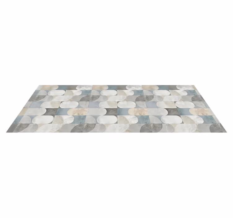 Alfombra vinilo cocina mosaico de píldoras moderno - TenVinilo