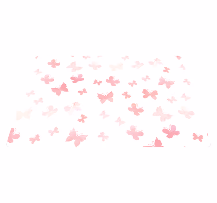Alfombra vinílica animales pastel mariposas voladoras - TenVinilo