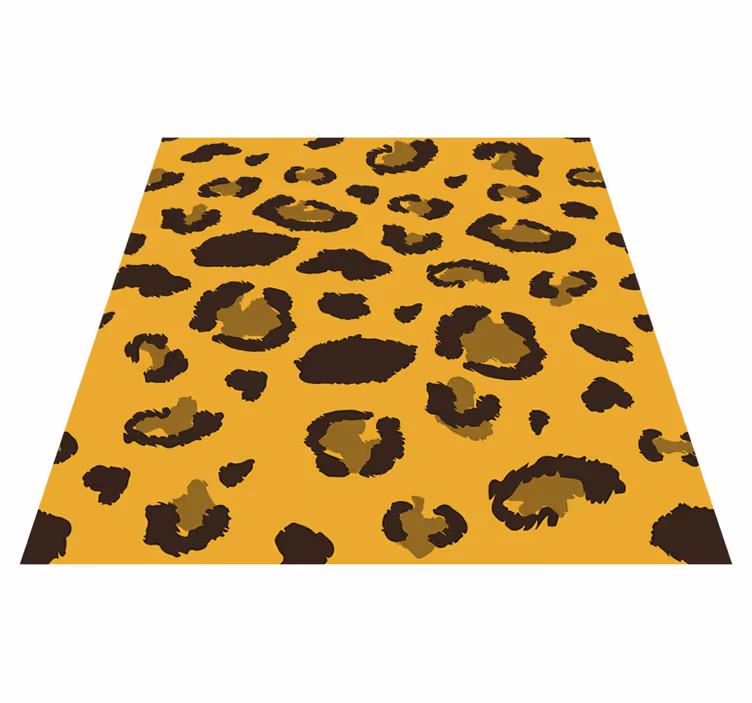 Alfombra vinílica animales print leopardo - TenVinilo