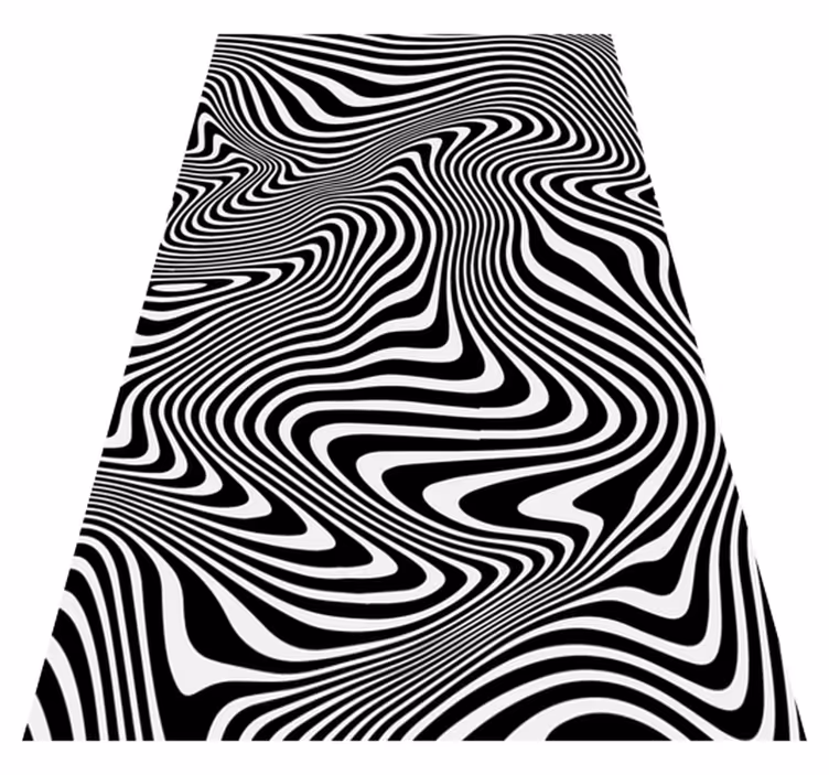 Alfombra vinílica animales efecto 3d cebra - TenVinilo