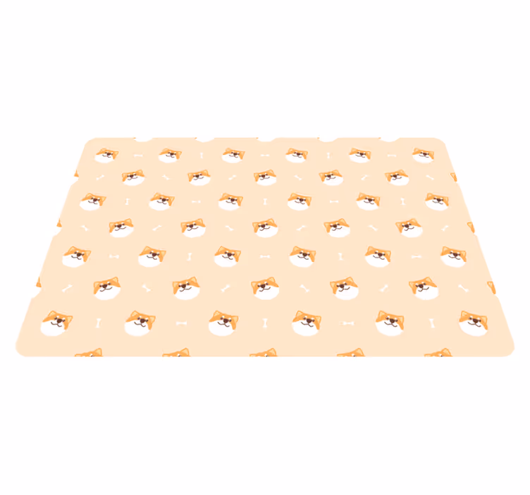 Alfombra vinílica animales cara de perro lindo - TenVinilo