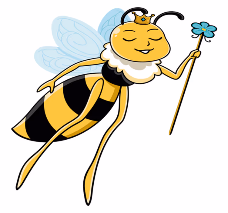 Alfombra vinílica animales personaje abeja real - TenVinilo