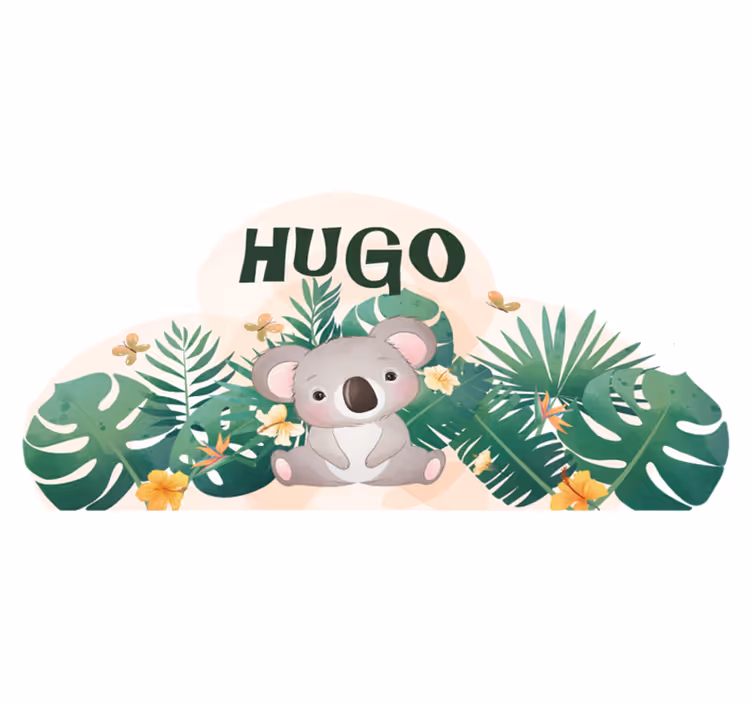 Alfombra vinílica animales tema jungla koala - TenVinilo